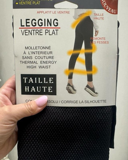 Fleece Lined High Waisted Tummy Control Leggings Sizes 8 - 22