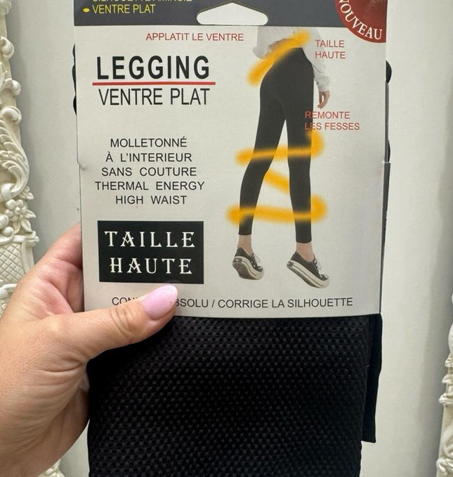 Fleece Lined High Waisted Tummy Control Leggings Sizes 8 - 22