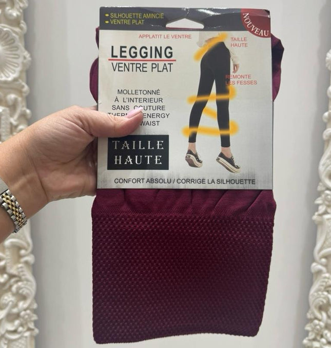 Fleece Lined High Waisted Tummy Control Leggings Sizes 8 - 22