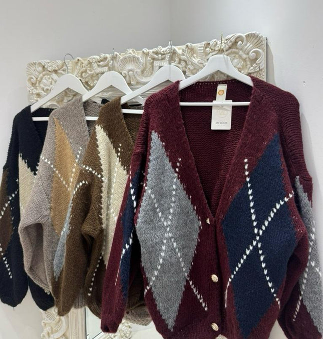 Suzie ~ Soft Knitted Over Sized Grandad Style Cardigan