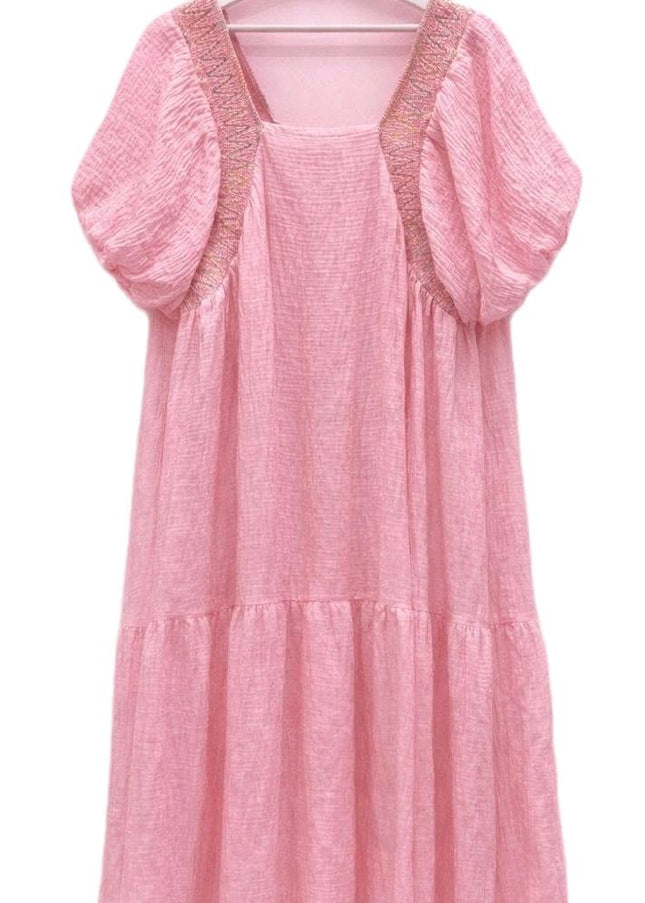 Cindy ~ Pastel Tiered  Maxi Dress