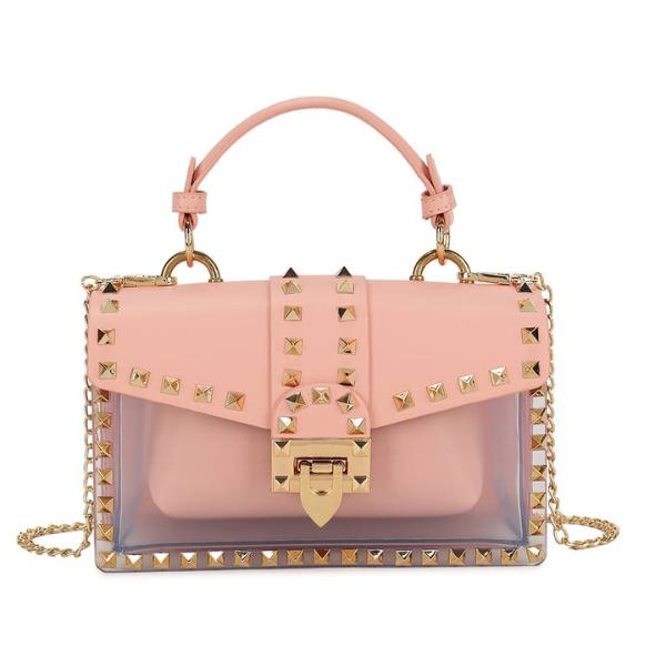 Zeena ~ Handbag with Gold Studs ~ Many Colours