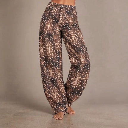 3D Deer Print ~ Balloon Jeans