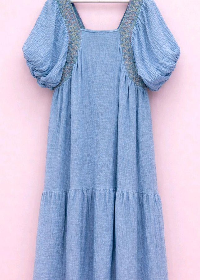 Cindy ~ Pastel Tiered  Maxi Dress