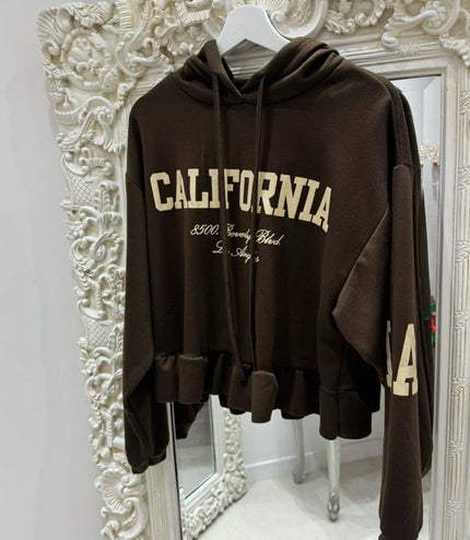 Natalie ~ Peplum Long Sleeved Hoodie
