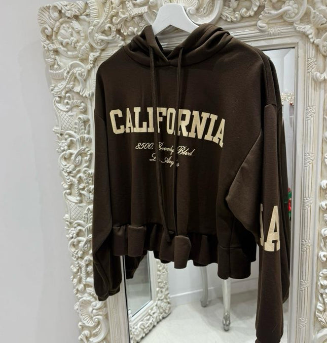 Natalie ~ Peplum Long Sleeved Hoodie