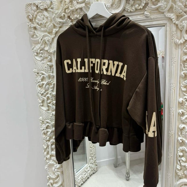 Natalie ~ Peplum Long Sleeved Hoodie