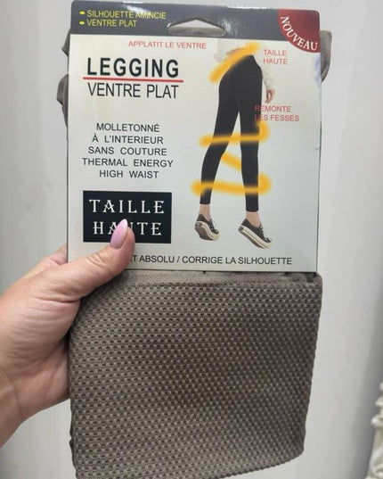 Fleece Lined High Waisted Tummy Control Leggings Sizes 8 - 22