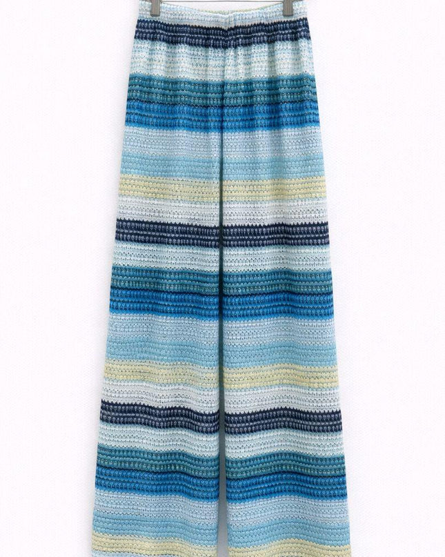 Hallie ~ Blue Striped Trousers