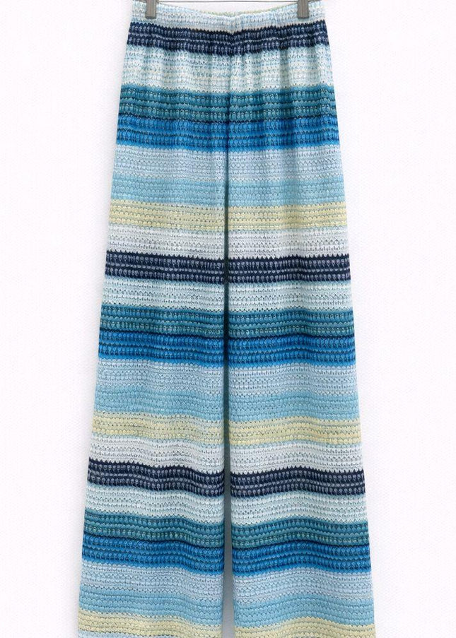 Hallie ~ Blue Striped Trousers