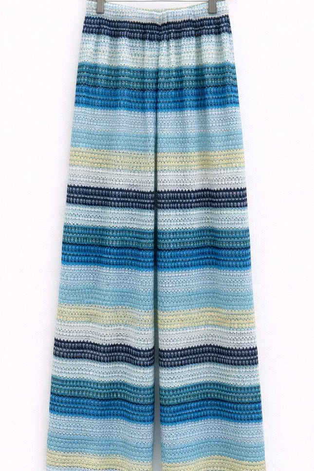 Hallie ~ Blue Striped Trousers