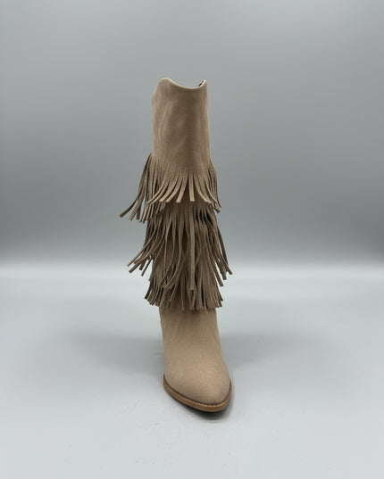Dixie ~  Suede Knee High Western Style Boots