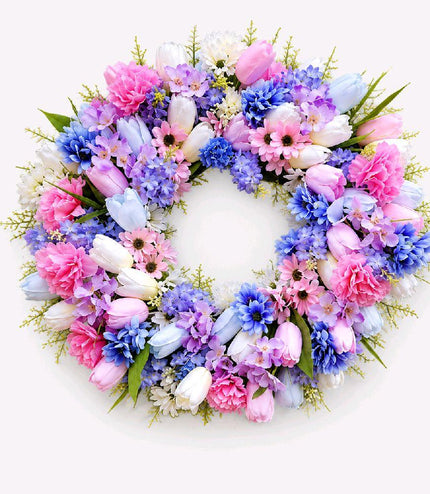 Large Summer Flower Wreath