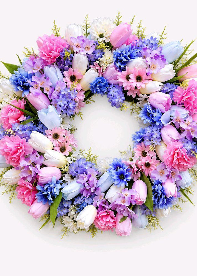 Large Summer Flower Wreath