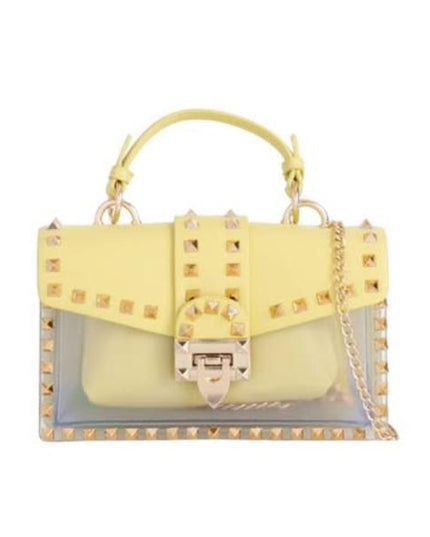 Zeena ~ Handbag with Gold Studs ~ Many Colours