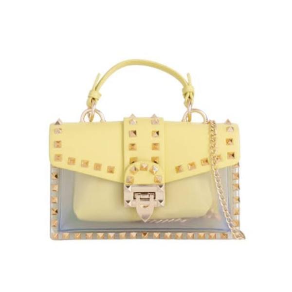 Zeena ~ Handbag with Gold Studs ~ Many Colours