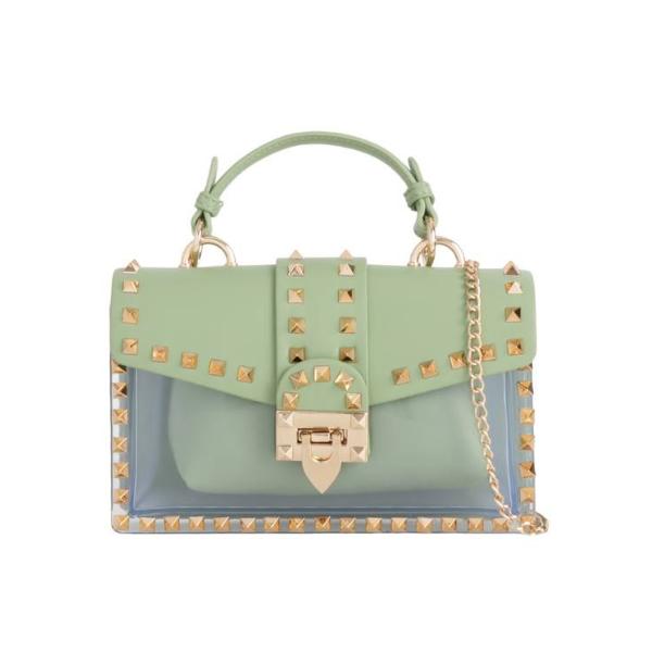 Zeena ~ Handbag with Gold Studs ~ Many Colours