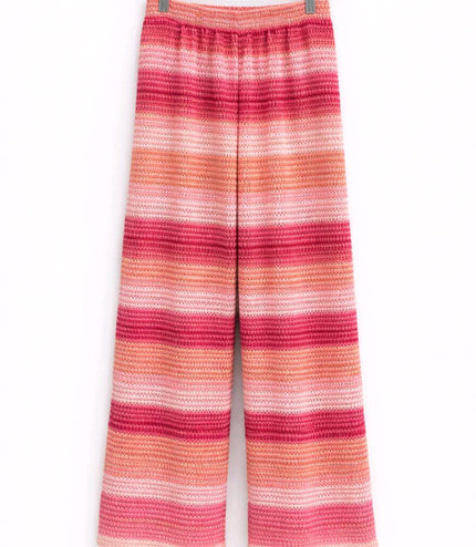 Hallie ~ Pink Striped Trousers