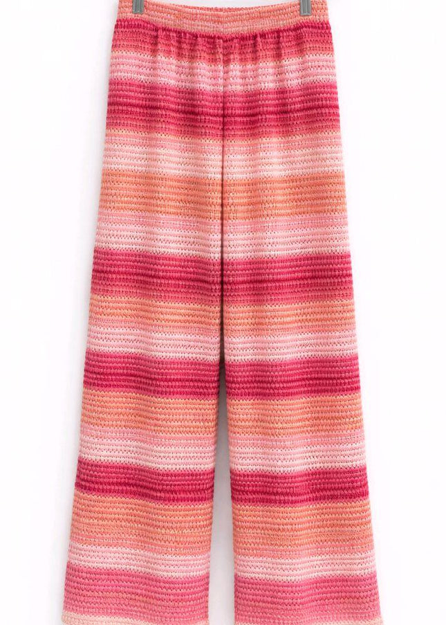 Hallie ~ Pink Striped Trousers