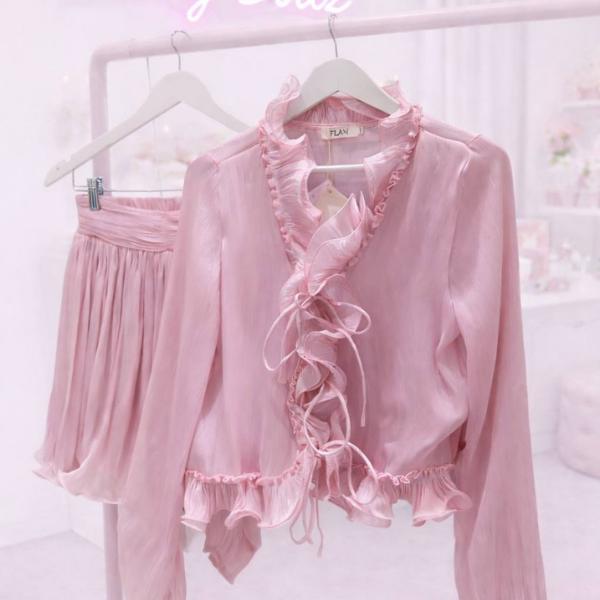 Willow ~ Top & Skorts Co-Ords Set ~ Pink