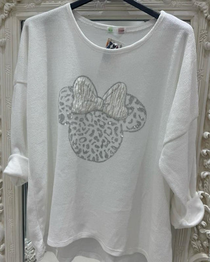 Asyha ~ Cord Fabric Top With Diamante Detail