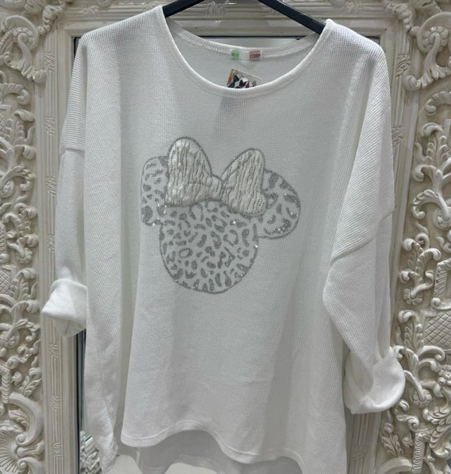 Asyha ~ Cord Fabric Top With Diamante Detail