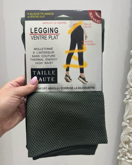 Fleece Lined High Waisted Tummy Control Leggings Sizes 8 - 22
