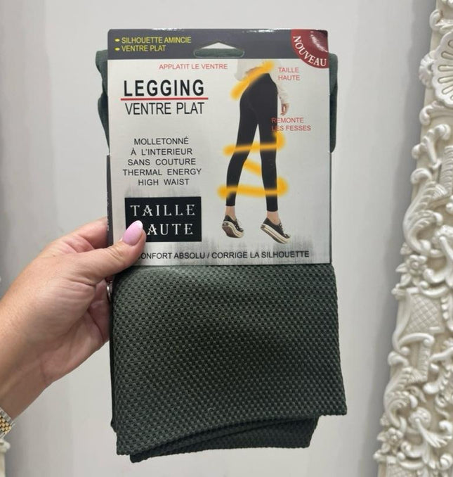 Fleece Lined High Waisted Tummy Control Leggings Sizes 8 - 22