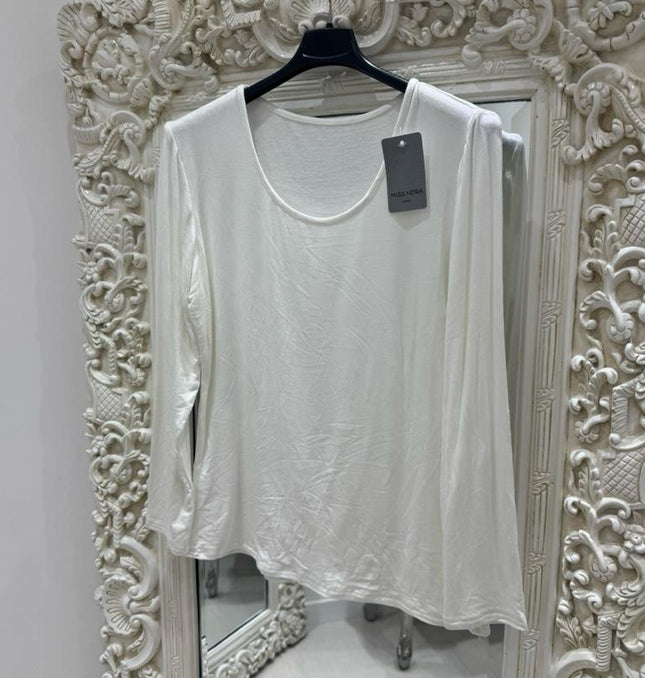 Ellie ~ Basic Fleece Lined Long Sleeved Top