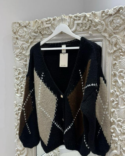 Suzie ~ Soft Knitted Over Sized Grandad Style Cardigan