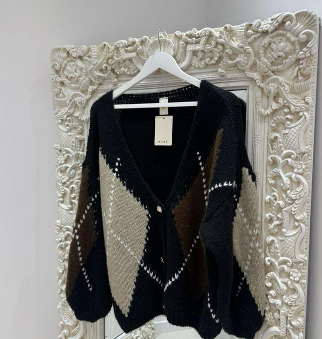 Suzie ~ Soft Knitted Over Sized Grandad Style Cardigan