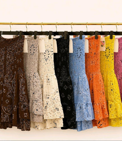 Cheesecloth Bandeau Playsuit ~ Bandana Print
