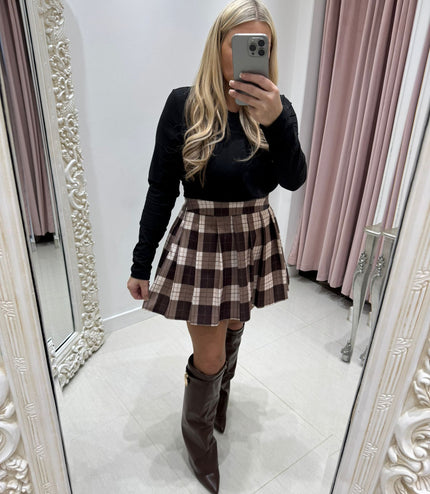 Lucy ~ Tartan Check Pleated Skorts