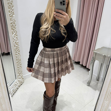Lucy ~ Tartan Check Pleated Skorts