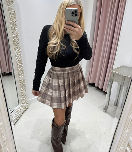 Lucy ~ Tartan Check Pleated Skorts