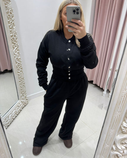 Bettina ~ Fleece Lined Lounge Set ~ Compression Waistband