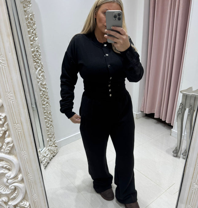 Bettina ~ Fleece Lined Lounge Set ~ Compression Waistband