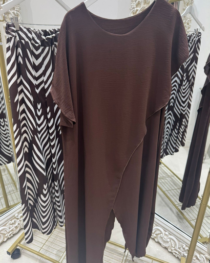 Chantelle ~ Loose Flowing Long Top & Wide Leg Trousers