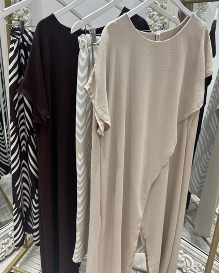 Chantelle ~ Loose Flowing Long Top & Wide Leg Trousers