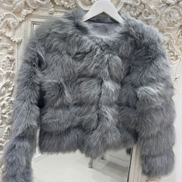 Jasmine ~ Luxury Panelled Faux Fur Jacket