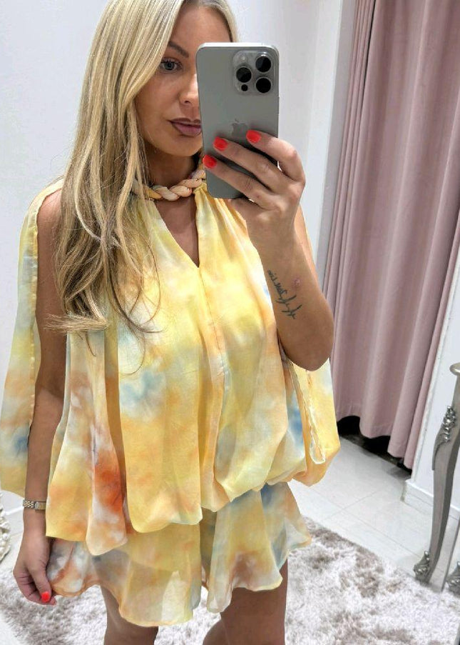 Elsie  ~ Flowy Top & Skort Co-Ord Set ~ 3 Colours