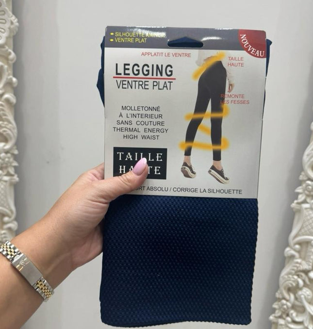 Fleece Lined High Waisted Tummy Control Leggings Sizes 8 - 22