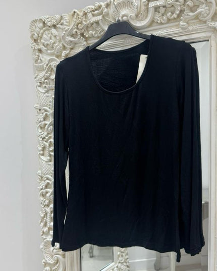Ellie ~ Basic Fleece Lined Long Sleeved Top