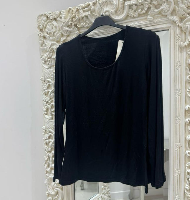 Ellie ~ Basic Fleece Lined Long Sleeved Top