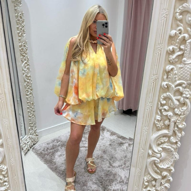 Elsie  ~ Flowy Top & Skort Co-Ord Set ~ 3 Colours