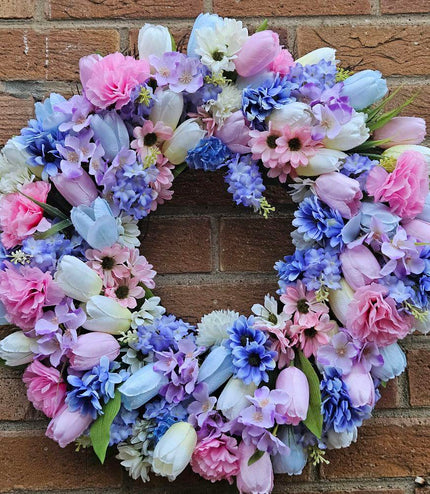 Large Summer Flower Wreath