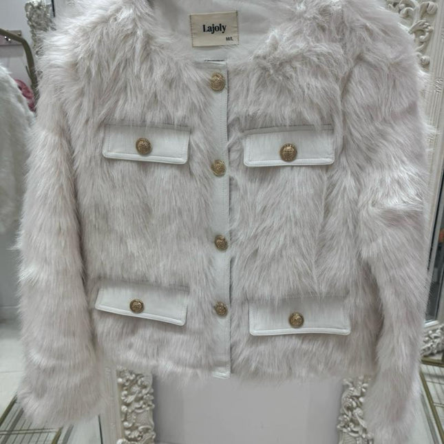 Lucinda ~ Luxury Faux Fur Trophy Jacket