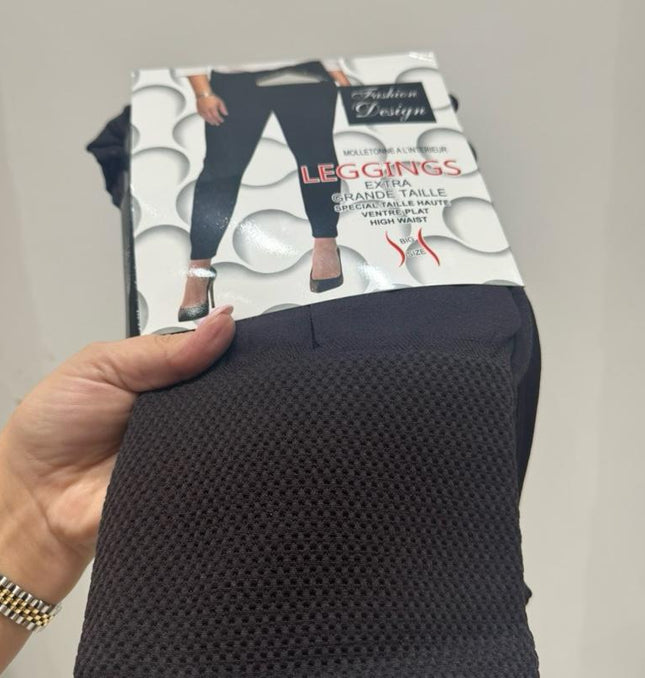 Fleece Lined High Waisted Tummy Control Leggings Sizes 8 - 22
