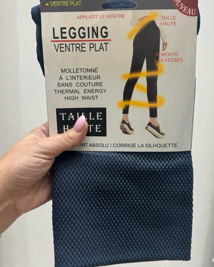 Fleece Lined High Waisted Tummy Control Leggings Sizes 8 - 22
