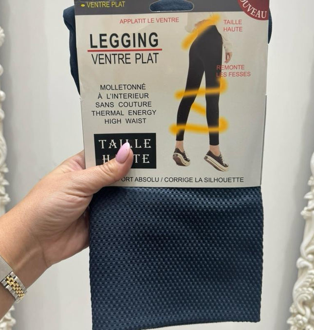 Fleece Lined High Waisted Tummy Control Leggings Sizes 8 - 22